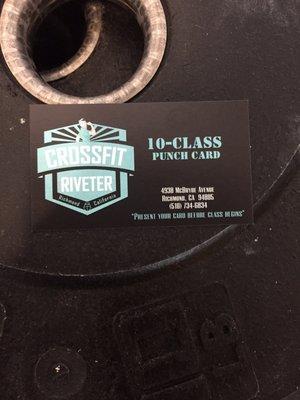 These are the punch cards that are avail for purchase