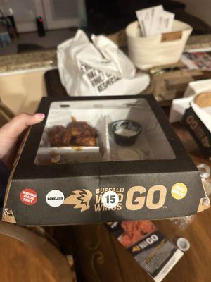 The sauces I received which were completely wrong