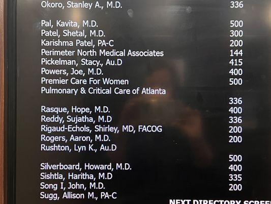 This sign is wrong, it should say they're in Suite 400 not 500.