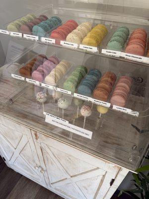 Showcase of Macarons and Mac Pops