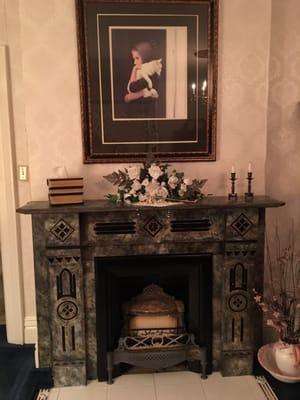 Beautiful fireplace in my nostalgic historical room