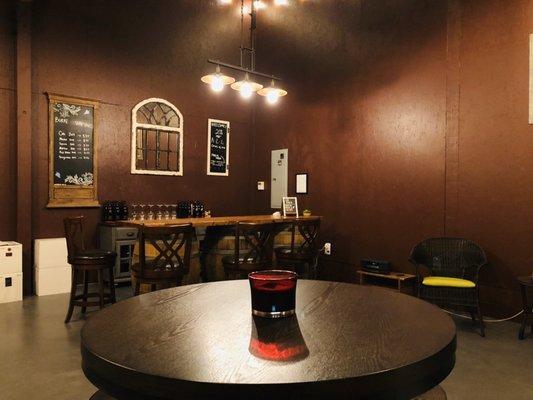 Wine tasting room