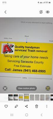 A+ Quality Handyman Service/ Trash Removal