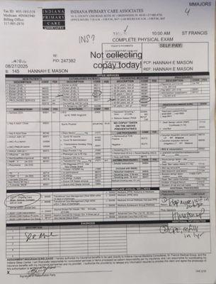 Service that they didn't really provide, but charged me.