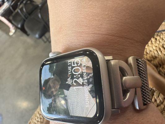 The time I paid the bill.