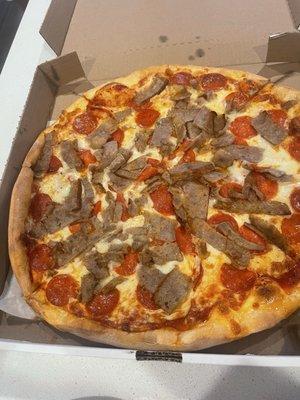 Sausage pepperoni to go...