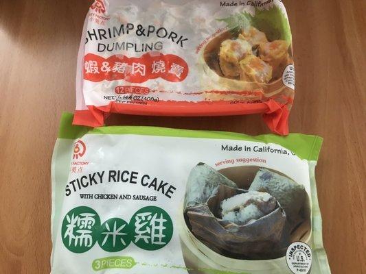 Shrimp & Pork Dumplings and Sticky Rice Cake w/ Chicken & Sausage