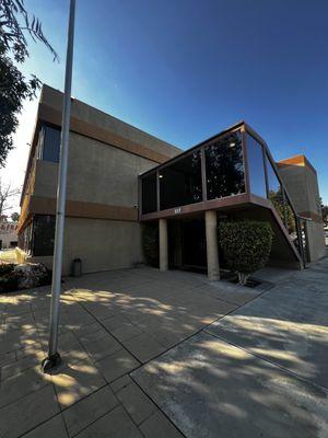 Front door entrance to the building.
