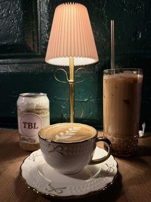 Cake in a Can ( Strawberry Shortcake), Hazelnut Cappuccino , and Hazelnut Iced Latte