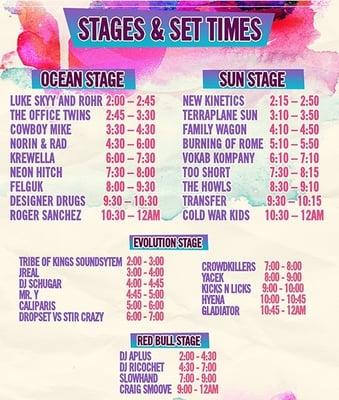 set times