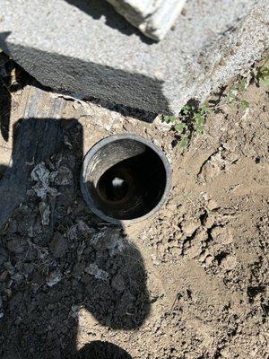 Cleanout brought level to surface