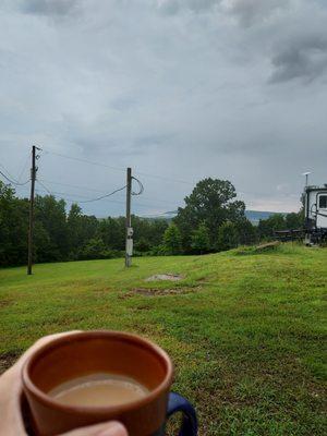 Cloudy morning, but still beautiful.