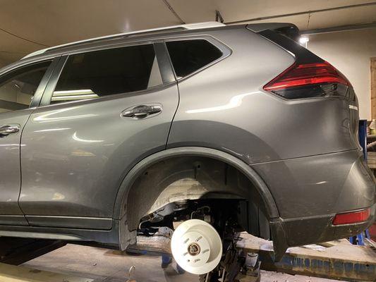 Rear Emergency Brake Cables, Pads and Rotors