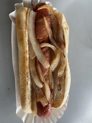 Bacon-wrapped Seattle Dog