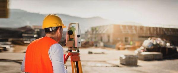 Land Survey crew on project site