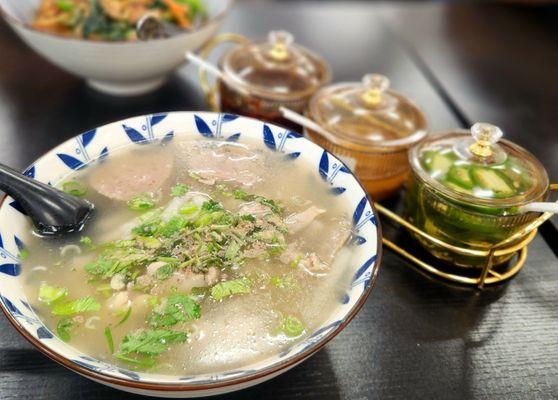 20. Khao piak noodle (chicken noodle soup), $13. A tad heavy on the white pepper, next time I'll remove before stirring.
