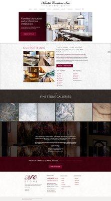 Website for Marble Creations Inc, out of San Jose, CA