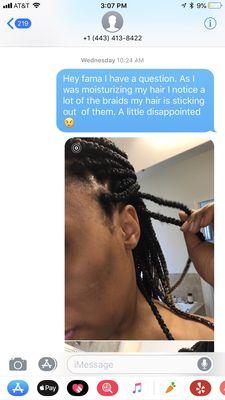 My first text to her