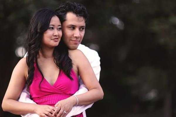 I loved how Catie did my hair and makeup for our engagement shots.