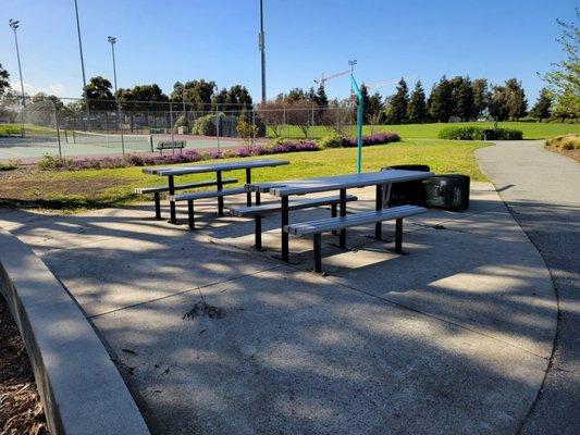 Picnic tables