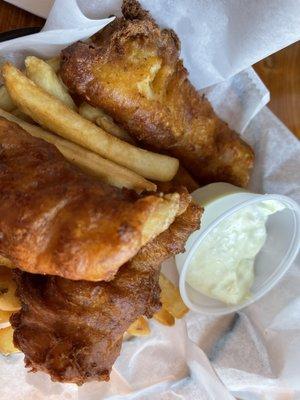 Rockfish fish and Chips