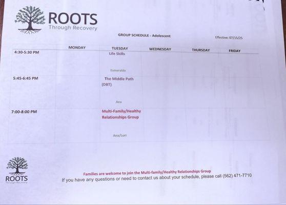 Roots Through Recovery