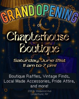 Grand Opening flyer
