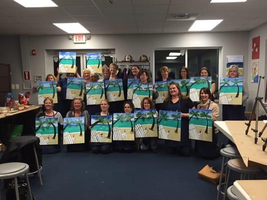 Beach scene at Blended!