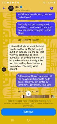 Me asking klia for a bank card affiliated with my trust! For my money!