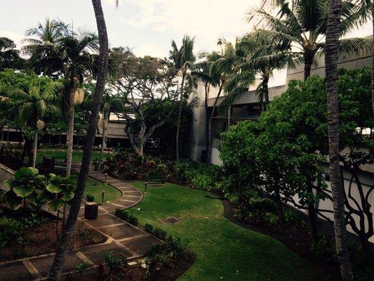 Outdoor Garden inside the airport
