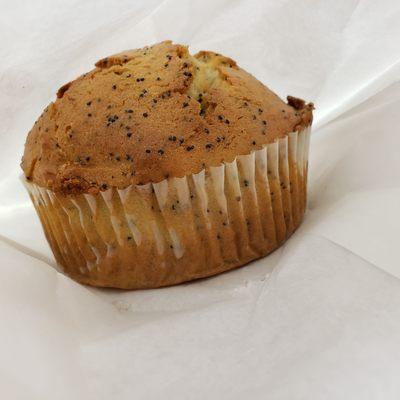 Poppy seed muffin $3