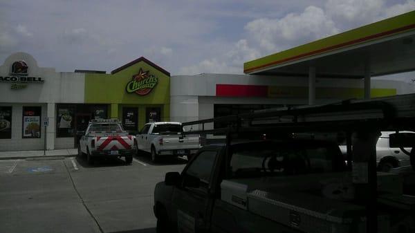 Bat mobile at shell,taco bell, churches combo