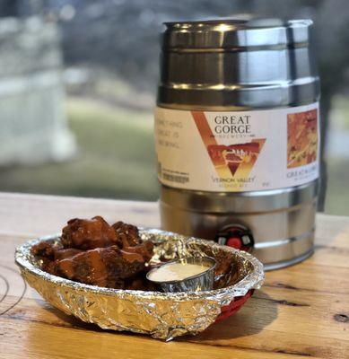 Delicious smoked wings are excellently paired with any beer!