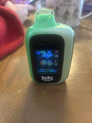 Beto Crush, Green Apple flavor, supposed to be 50,000 hits