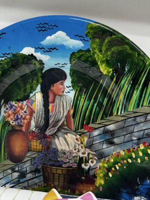 Beautiful plate we saw in the Knick knack/glassware section