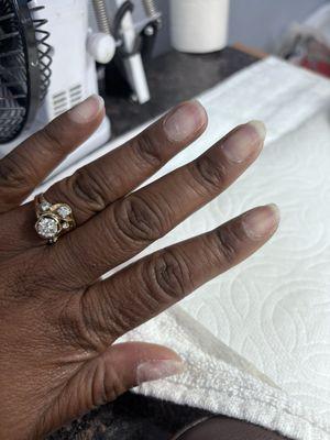 Before my gel manicure