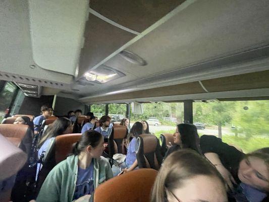 us singing for our driver