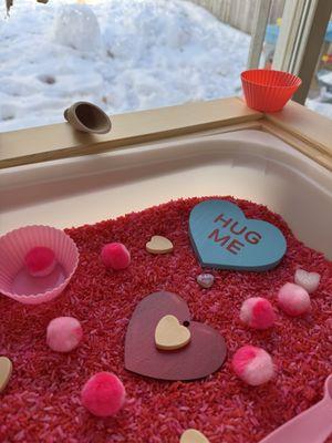 Three Little Hearts Sensory Play