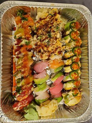 Ate the food and felt okay even after witnessing a bunch of unhygienic stuff..