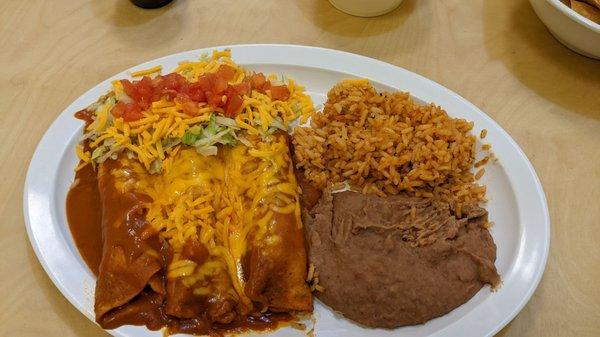 Chicken enchiladas