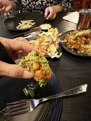 Traditional Veg Samosa Chaat