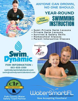 Year-round swim lessons in Lakeland, FL!