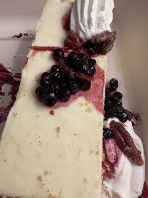Huckleberry White Chocolate Cheesecake