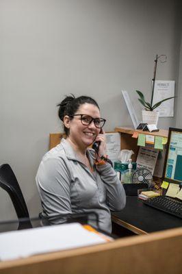 Friendly front desk team at Direct Physical Therapy-Yonkers.