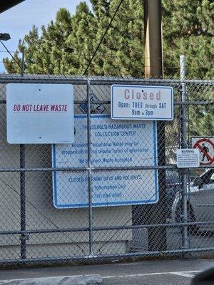 Household Hazardous Waste Collection Center