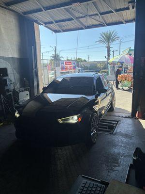 He smogged my car really fast