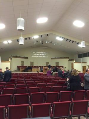 After a service Sunday night