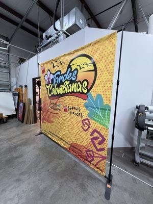 Backdrop Stand and Banner