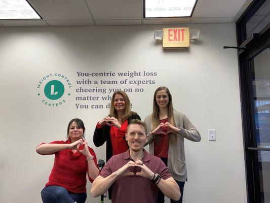 Team St. Cloud supporting "On Fridays We Wear Red" for heart health awareness!