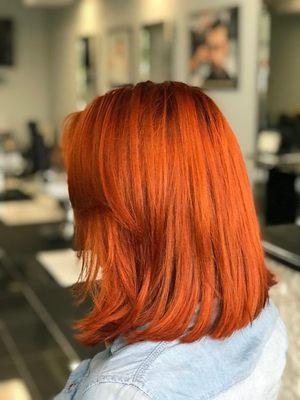 Beautiful cooper in Castillo  hair design